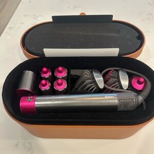 Dyson Hair Styling Set with Pink and Silver